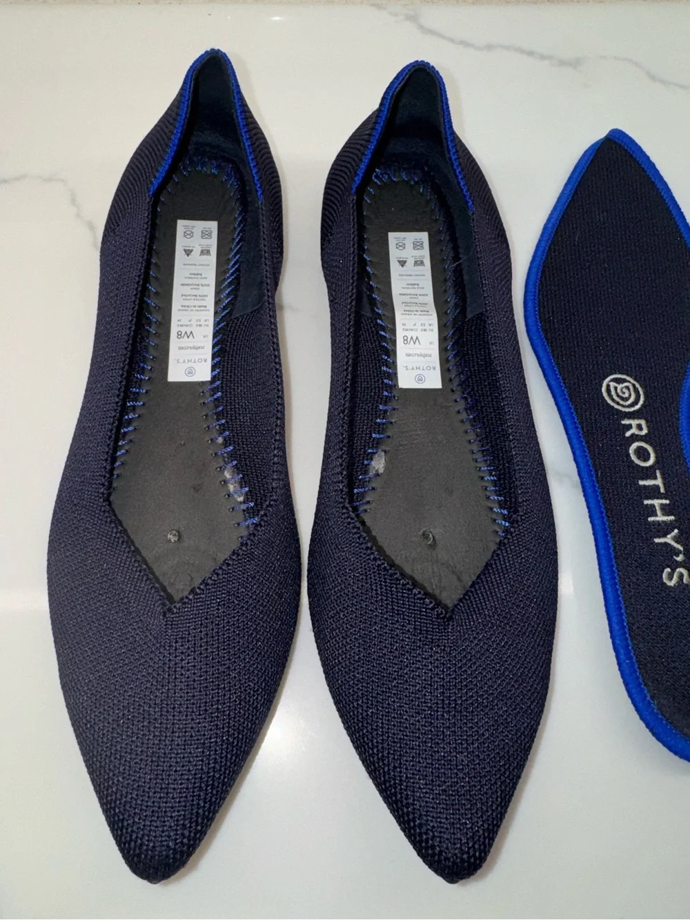Rothy’s Navy Blue Shoes Size 8